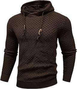 Sudaderas Casuales de Invierno para Hombre, Color Sólido, 100% Algodón, Ecológicas, de Secado Rápido, Transpirables, Corte Regular - Product Image 3