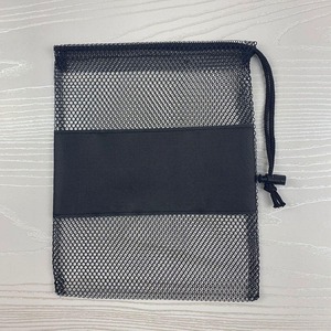 Sacs en filet avec cordon de serrage, logo personnalisé, sac de rangement durable et léger, respirant, organisateur de voyage, sac de sport, sac de lavage - Product Image 5