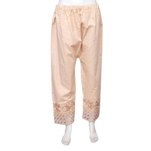 Pantalon brodé pour femme - Camel - Product Image 2