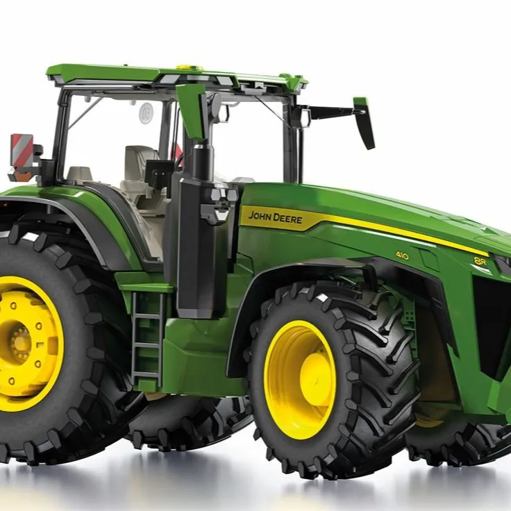 Trattore agricolo John e deere 120 hp 4x4 usato originale con attrezzi completi a prezzi molto economici