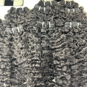 Tissage de cheveux frisés bruts, 100%, non traités, Remy, vison, cheveux bouclés, vente en gros, vendeurs de cheveux - Product Image 3