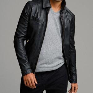 Chaqueta de Cuero para Hombre 2025, con Tela de Lona, Logotipo Frontal, Capucha, Impermeable, Cuello Alto, Ecológica, de Alta Calidad para Invierno - Product Image 5