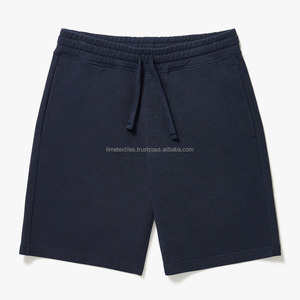 กางเกงขาสั้นกีฬาผู้ชายผ้าฟลีซคุณภาพสูง ผสมผ้าฝ้าย/โพลีเอสเตอร์ สำหรับวิ่งและออกกำลังกาย พร้อมเชือกผูกแบบปรับได้ กันน้ำและกันลม - Product Image 3