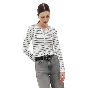 Camiseta Ajustada para Mujer, Estilo Casual, 100% Algodón, Transpirable y Ligera, Tallas XS y XXS, Manga Larga y Corta, para Verano - Product Image 2