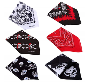 Bandana Skull Motorcycle Biker Handkerchief <b>Head</b> <b>Wrap</b> Print Logo Headband Turban - Product Image 3