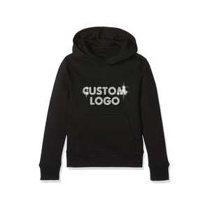 Sweat à capuche personnalisé en molleton 100 % coton épais avec strass pour homme, style streetwear, col montant, doublure hiver, logo personnalisé - Product Image 2