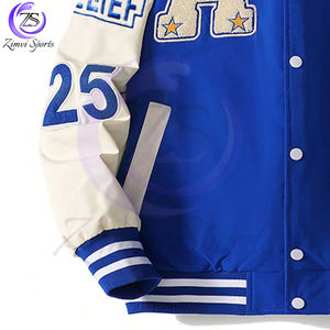 Vêtements d'automne et d'hiver pour la vente en gros Nouvel arrivage Imprimé brodé Lâche Casual Vestes d'université de baseball de la plus haute qualité - Product Image 4