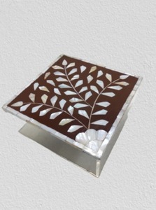 Handmade Mother of Pearl Inlay Acrylic <b>Storage</b> Jar for Luxury Dry Fruit Organization, Sweet <b>Storage</b>, and Festive Gift Decor - Product Image 3