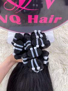 Cheveux vierges bruts vietnamiens vente en gros faisceaux Machine Double trame naturelle droite haute qualité 100% Remy cheveux VQ cheveux 100gr - Product Image 3