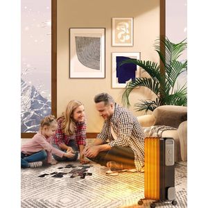 1200W elettrico termotermotermo a olio per riscaldamento ambiente con 3 impostazioni di calore spina ue per bagni GS certificata - Product Image 6