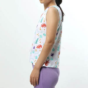 Débardeur décontracté pour femme en coton respirant avec logo frontal, personnalisable, service OEM, vente en gros, vêtements de sport - Product Image 5