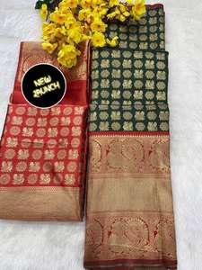 Haute sur demande kanjivaram Style Lehenga pour les femmes Collection de mariée de la Boutique indienne Festival vêtements de mariage lehenga Choli - Product Image 4