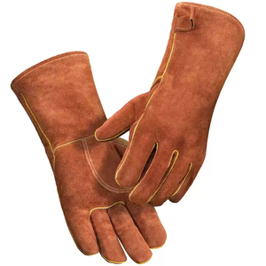 Recién llegado, guantes de soldadura de cuero de vaca dividido, guantes de soldadura duraderos de alta exigencia anticorte, la mejor fabricación - Product Image 5