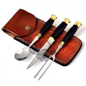 Juego de Cubiertos de Hierro Medieval Recién Lanzado, Forjado a Mano, Hierro de Riel de Herrería, Vajilla Rústica Hecha a Mano, Juego de Cubiertos de Hierro Vikingo - Product Image 1