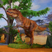 Dinosaure T-Rex animatronique de 6 m, modèle réaliste et mobile pour parcs à thème, parcs d'aventure et décoration de jardin avec options personnalisables
