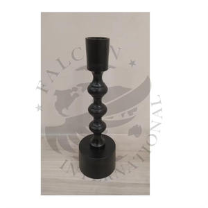 เชิงเทียนโลหะตกแต่งสูงพร้อมฐานแท่นเหมาะสำหรับการเน้นที่วางมุมหรือจอแสดงผลหิ้ง - Product Image 1