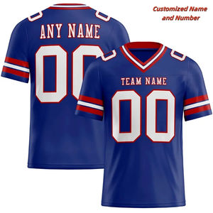 Maillot de football américain personnalisé pour garçons, uniforme en polyester 175GSM, impression numérique, entraînement pour les jeunes, match, performance, vêtements de sport - Product Image 6