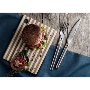 Couverts couleur argent de qualité supérieure avec manche en bois pour hôtels et restaurants Ensemble de couverts cuillère de mariage en acier inoxydable 304 - Product Image 5