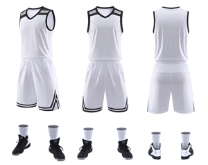 Ensembles de maillots de basket-ball avec logo personnalisé uniformes d'entraînement sportif de conception internationale vêtements d'été pour les hommes vente en gros de maillots de basket-ball - Product Image 4