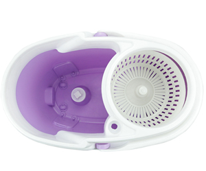 <b>Spin</b> <b>Mop</b> Bucket Cleaning Flat <b>Mop</b> and Bucket Set Factory Direct Microfiber Cleaning <b>Mop</b> Hands Free Bucket No Foot Pedal - Product Image 5