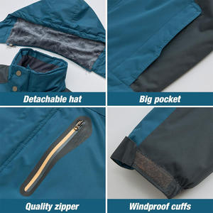 Chaqueta de esquí de invierno OEM de ajuste personalizado con diseño impermeable a prueba de viento tela transpirable y marca de etiqueta privada - Product Image 6