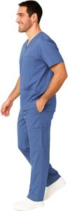 ชุดยีนส์สครับผู้ชายทันสมัย ผลิตจากผ้าเนื้อนุ่มยืดหยุ่นได้ ปรับแต่งได้สำหรับบุคลากรทางการแพทย์และพนักงานโรงพยาบาล - Product Image 3
