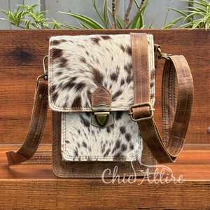 Bolso cruzado de cuero de vaca de diseñador de tendencia de moda nuevo personalizado bolso de hombro de cuero genuino duradero bolsos de lujo - Product Image 1