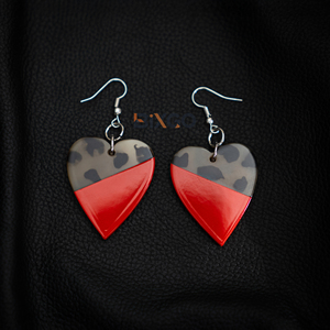 Pendientes Colgantes Vintage de Plata Lacada en Rojo Hechos a Mano en Vietnam, Regalo de Boda, Venta al por Mayor Personalizada - Product Image 2