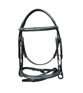 BRIDLE EQUINE CRYSTAL BLING LEATHER HORSE RIDING DRESSAGE BRIDLE