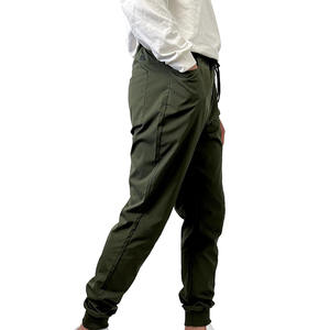 Jogging pour hommes au quotidien avec intérieur doux, taille à cordon de serrage, coupe ajustée, poches latérales, jogging respirant, pantalon pour hommes - Product Image 3