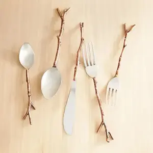 Ensemble de couverts en acier inoxydable de qualité supérieure avec finition en cuivre parfait pour les cadeaux de mariage et les paramètres de table élégants - Product Image 6