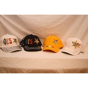 Chapeaux de baseball multicolores OES avec emblème brodé et clous décoratifs - Product Image 3