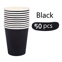 Gobelet à café en papier noir personnalisé avec couvercle, gobelets jetables pour boissons chaudes à emporter pour café, double paroi isolée, impression de logo disponible