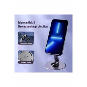 Supporto per telefono regolabile rotante 360 pieghevole in metallo di alta qualità - Product Image 6