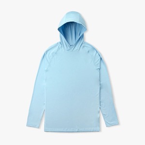 Sweat à capuche de pêche uni à manches longues en microfibre de haute qualité Protection UV Chemises à capuche de performance à séchage rapide Respirant - Product Image 4