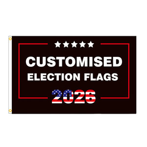 Bannière personnalisée pour les élections présidentielles 2026, design personnalisé « Make America Great », drapeaux américains, polyester de haute qualité pour impression numérique - Product Image 2