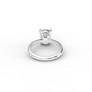 IGI Certified Oval Cut Lab Grown Diamond Solitaire Engagement / Wedding <b>Ring</b> in Solid 925 Sterling Silver - Product Image 4