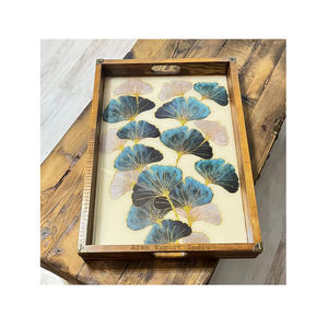 Impresionante Calidad recién llegado Mango bandeja de madera para servir plato bandeja rectangular diseño impreso superficie lisa para mesas de Hotel en casa - Product Image 1