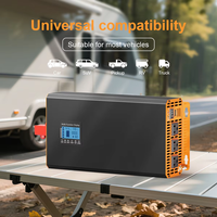 Convertisseur d'énergie solaire à onde sinusoïdale pure 1000W 2000W 3000W 4000W 12V 24V CC vers 110V 60HZ CA, onduleur monophasé