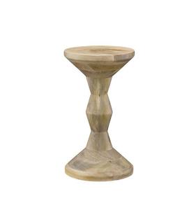 Support de bougie élégant en bois naturel pour bougies d'aromathérapie, méditation et espaces calmes de bureau - Product Image 5