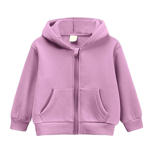 Ventes en gros de sweats à capuche pour enfants personnalisés 100% coton, fermeture éclair, écologiques, respirants, coupe ample, imprimés, vêtements d'hiver pour enfants - Product Image 1