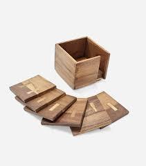 Posavasos de Madera de Nogal Hechos a Mano por HF Crafts, Estilo Clásico con Patrones Únicos, Posavasos para Ocasiones Especiales al por Mayor por HF CRAFTS - Product Image 4