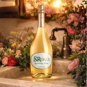 8 Rosas - Alcohol Free White <b>Wine</b> | 100% Airen 0.0% ABV | Spanish Alcohol Free <b>Wine</b> 750ml - Product Image 3