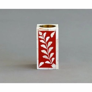 Quemador de incienso decorativo con incrustaciones de hueso, hecho a mano. - Product Image 2