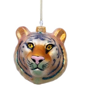 Fabrication Ventes Tigre Forme Décoration de Noël Ornements suspendus en verre Pendentif en verre Décoration Cristal soufflé à la main - Product Image 6