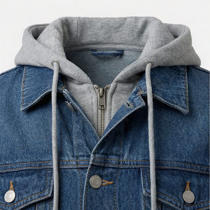 Chaqueta Vaquera Informal de Moda con Cierre Frontal Ajustable, Novedad de Invierno, Cortavientos, Transpirable y Ecológica - Product Image 4