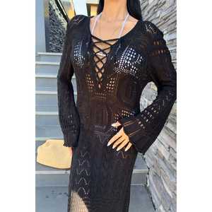 Vestido Elegante Birit 2838 con Detalles Calados, Traje de una Pieza - Product Image 1