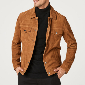 Haute qualité 2024 hommes vêtements meilleure qualité matérielle fait à la main produit Portable hommes portent des vestes en cuir respirant Service OEM - Product Image 1