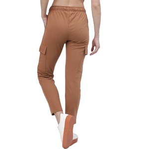 Women's Pants & Trousers Brown Solid <b>Slim</b>-Fit Casual Track Pants Comfortable Stretch <b>Jogger</b> Trousers - Product Image 4