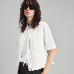 Hot Sale Customizable <b>Women's</b> Winter Waterproof Canvas Puffer <b>Vest</b> Warm Padded Outerwear Fashion Stylish - Product Image 6